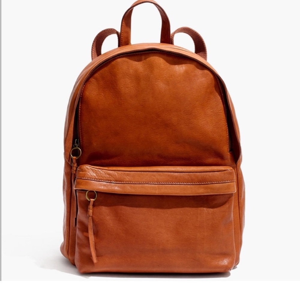 MADEWELL The Lorimer Backpack, Leather Backpack, brown, camel, NEW